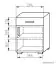 Nachtkastje Grogol 23, kleur: Sonoma eiken - afmetingen: 50 x 40 x 40 cm (H x B x D)