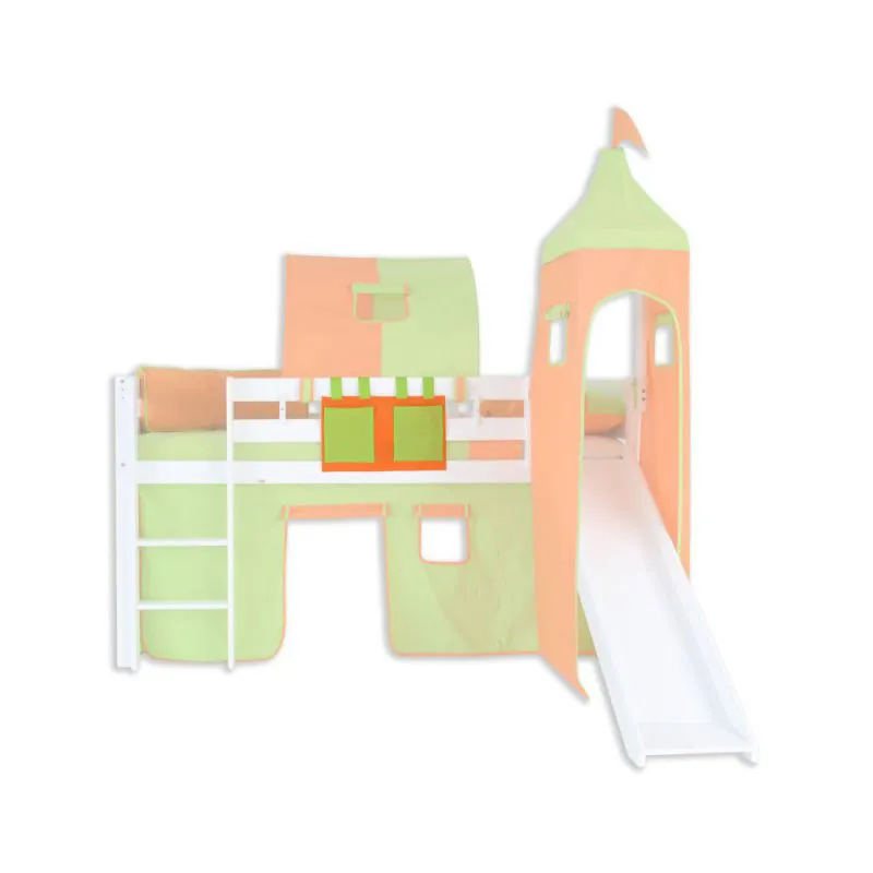 Stoffen zak - Kleur: Groen/oranje