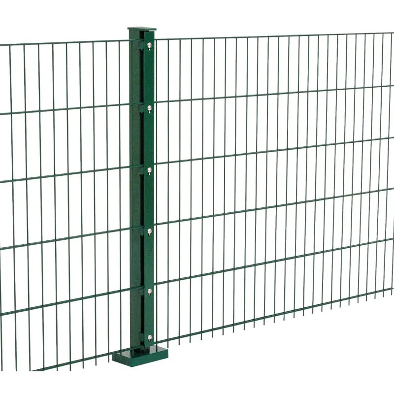 Dubbele staafmat hekwerk Goliath 8/6/8 mm, Uitvoering: groen gecoatt, Hoogte: 63 cm, Lengte: 251 cm