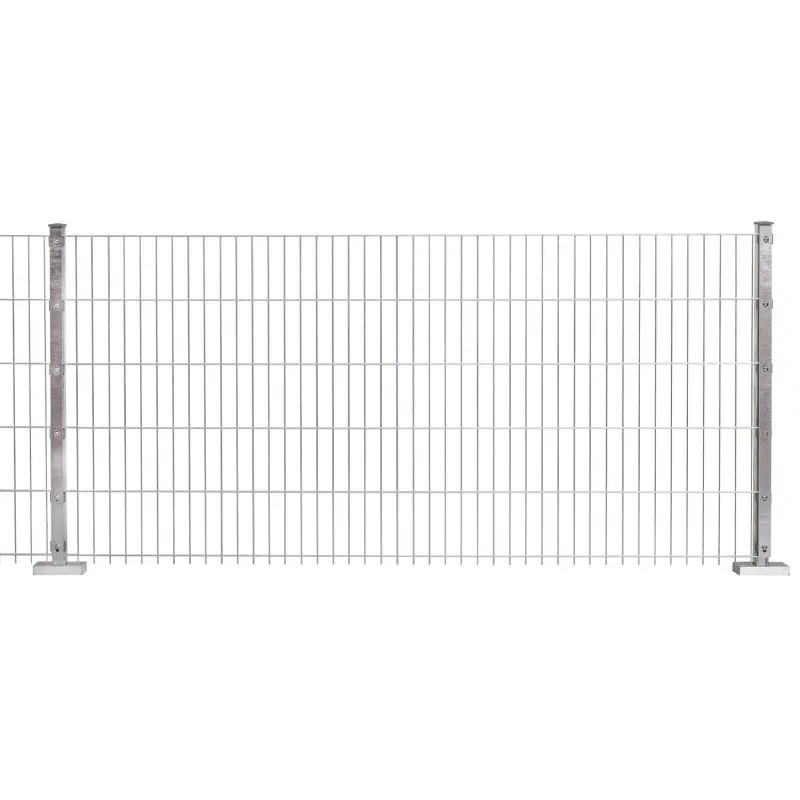 Dubbele staafmat hekwerk Goliath 8/6/8 mm, Uitvoering: verzinkt, Hoogte: 123 cm, Lengte: 251 cm