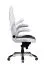 Gamingstoel / bureaustoel Apolo 49, kleur: wit / zwart / grijs, met 5-punts multi-blok schommelmechanisme