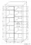 Open kast Lorengau 25, kleur: Sonoma eiken - afmetingen: 202 x 100 x 40 cm (H x B x D)