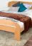 Tweepersoonsbed / logeerbed Wooden Nature 140 massief beuken natuur, incl. lattenbodem - 160 x 200 cm (B x L)