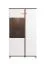 Complete woonkamer set – Set A Kanjiza, 6-delig, kleur: eiken Flagstaff / wit / hoogglans wit, twee vitrine kasten, een tv-kast, een wandplank / wandrek, een ladekast / commode en een salontafel