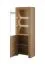 Smalle vitrine kast Totnes 16, kleur: eiken Riviera - Afmetingen: 197 x 70 x 37 cm (H x B x D)