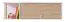 Jeugdkamer / tienerkamer - hangkast / hangelement Burdinne 13, Kleur: Wit / eiken - Afmetingen: 30 x 100 x 25 cm (H x B x D)