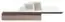 Bulolo 03 wandrek / hangplank, kleur: wit / noten - afmetingen: 24 x 115 x 22 cm (H x B x D)