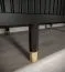 Moderne Jotunheimen 144 schuifdeurkast, kleur: Zwart - Afmetingen: 208 x 250,5 x 62 cm (H x B x D)