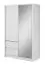 elegante schuifdeurkast met veel opbergruimte Kirkdale 11, kleur: Wit - afmetingen: 214 x 134 x 62 cm (H x B x D)