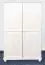 dressoir / ladekast massief grenen, wit Junco 157 - Afmetingen: 140 x 89 x 41 cm (H x B x D)