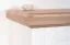Bank met opbergruimte / schoenenkast Lotofaga 03, kleur: wit / walnoten - 51 x 65 x 38 cm (H x B x D)