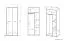 Kledingkast Vacaville 22, kleur: licht Sonoma eiken - Afmetingen: 200 x 80 x 51 cm (H x B x D), met 2 deuren en 4 vakken