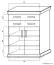 Highboard kast /dressoir Wewak 06, kleur: Sonoma eiken - afmetingen: 137 x 100 x 42 cm (H x B x D)