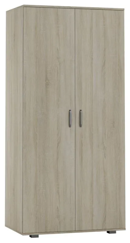  draaideurkast / kledingkast Ciomas 24, kleur: Sonoma eiken - afmetingen: 190 x 90 x 55 cm (H x B x D)