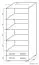 Open kast / Boekenkast Garut 29, kleur: Sonoma eiken - afmetingen: 194 x 80 x 40 cm (H x B x D)