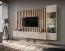Wandmeubel | kleur: kasjmier | push-to-open functie | afmetingen: 220 x 35 x 148 cm | 1 TV-onderkast | 1 vitrinekast | voor de woonkamer