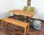 Eettafel Wooden Nature 412 massief geolied beukenkernhout, tafelblad glad - 140 x 90 cm (B x D)