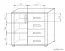Ladekast /dressoir Aitape 16, kleur: donker Sonoma eiken - afmetingen: 92 x 100 x 40 cm (H x B x D)