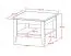 Salontafel Gyronde 29, massief grenen, wit gelakt - 70 x 70 x 48 cm (B x D x H)