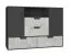 Jeugdkamer / tienerkamer ladekast / dressoir Sprimont 07, kleur: donkergrijs / grijs - afmetingen: 85 x 120 x 40 cm (h x b x d)