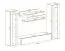 Hangende woonwand Hompland 06, kleur: wit - afmetingen: 170 x 260 x 40 cm (H x B x D), met push-to-open-functie