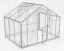 Gewächshaus - Glashaus Grünkohl XL7, gehärtetes Glas 4 mm, Grundfläche: 6,40 m² - Abmessungen: 220 x 290 cm (L x B)