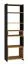 Bücherregal Trezevant 02, Farbe: Eiche Artisan / Schwarz - Abmessungen: 180 x 55 x 40 cm (H x B x T)