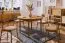 Uitschuifbare eettafel Wellsford 53 geolied massief wild eiken - Afmetingen: 120-160 x 120 cm (B x D)