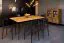 Vitrine bordenkast Rolleston 21 geolied massief wild eiken - Afmetingen: 117 x 97 x 46 cm (H x B x D)