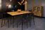 Vitrine bordenkast Rolleston 21 geolied massief wild eiken - Afmetingen: 117 x 97 x 46 cm (H x B x D)