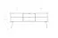 Sideboard kast /dressoir Rolleston 09 geolied massief kernbeuken - Afmetingen: 57 x 144 x 46 cm (H x B x D)
