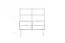 Sideboard kast /dressoir Rolleston 19 massief kernbeuken geolied - Afmetingen: 102 x 97 x 46 cm (H x B x D)