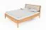 Tweepersoonsbed Wellsford 03 geolied massief wild eiken - Lig vlak: 180 x 200 cm (B x L)