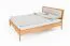Tweepersoonsbed Wellsford 03 geolied massief wild eiken - Lig vlak: 180 x 200 cm (B x L)