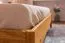 Tweepersoonsbed Wellsford 03 geolied massief wild eiken - Lig vlak: 180 x 200 cm (B x L)