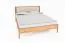 Tweepersoonsbed Wellsford 03 geolied massief wild eiken - Lig vlak: 180 x 200 cm (B x L)