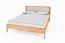 Tweepersoonsbed Wellsford 03 geolied massief wild eiken - Lig vlak: 180 x 200 cm (B x L)