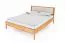 Tweepersoonsbed Wellsford 03 geolied massief wild eiken - Lig vlak: 180 x 200 cm (B x L)