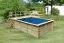 Pool / zwembad 2 SET rechthoekig van hout, kleur: (natuur) keteldruk geïmpregneerd, Ø 564 cm, incl. filterpakket, ladders & terras 2-pcs.