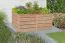 Verhoogd bed tuin 06 van LARIKS hout, naturel, 206 x 103 x 80 cm, met extra verstevigingsbalk, weerbestendig, comfortabele hoogte, rugvriendelijk werken