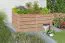 Verhoogd bed tuin 06 van LARIKS hout, naturel, 206 x 103 x 80 cm, met extra verstevigingsbalk, weerbestendig, comfortabele hoogte, rugvriendelijk werken