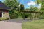 Enkele carport Classic 3 Variant C SET met stalen dak en twee toegangsbogen, grondoppervlakte 15,8 m².