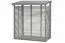 Brandhout overkapping 03 met achterwand, kleur: grijs - gemaakt van grenen, FSC® - afmetingen: 188 x 69 x 183 cm (L x B x H)