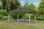 Paviljoen SET met groene dakshingles, kleur: (natuur) keteldruk geïmpregneerd, grondoppervlakte 15,63 m²