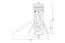 Spielturm K44 inkl. Sandkasten, Doppelschaukel und Kletterwand - Abmessungen: 327 x 187 cm (L x B)