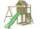 Spielturm K46 inkl. Sandkasten, Anbauturm, Nestschaukel und Kletterwand - Abmessungen: 355 x 187 cm (L x B)