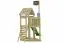 Speeltoren Piraat 01 incl. zandbak en klimwand - Afmetingen: 156 x 123 cm (L x B)