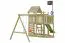 Speeltoren Piraat 04 incl. zandbak, aanbouwtoren, dubbele schommel en klimwand - Afmetingen: 315 x 255 cm (L x B)