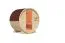 Barrelsauna 1 SET met rode shingles, kleur: naturel - 225 x 175 cm (b x d), oppervlakte: 4 m².