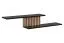 Moderne wandplank met twee planken Romfo 05, kleur: zwart, afmetingen: 30 x 162 x 25 cm, eenvoudig ontwerp
